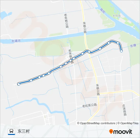 练塘1路 Bus Line Map