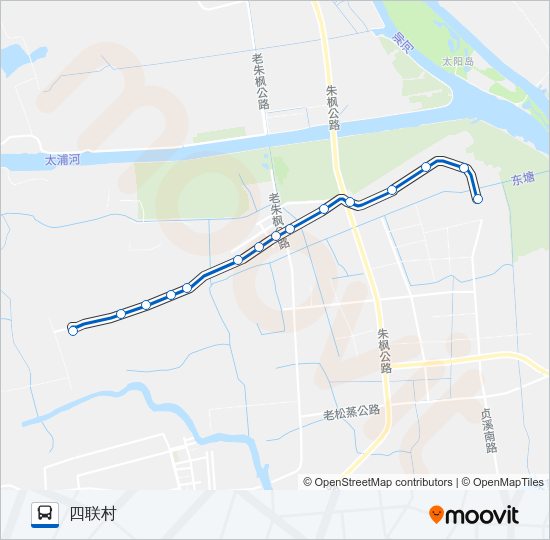 公交练塘1路的线路图
