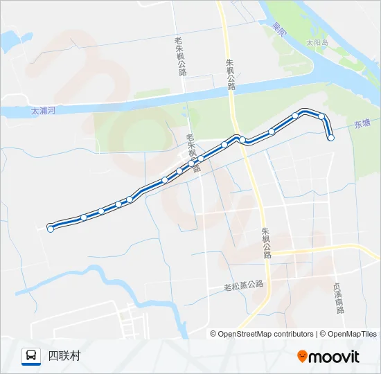 公交练塘1路的线路图