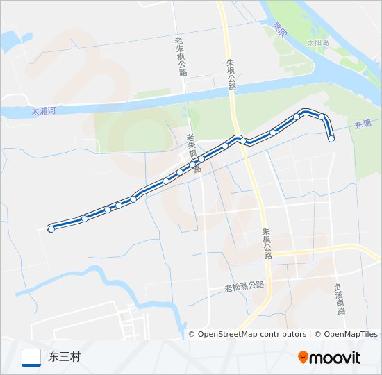 公交练塘1路的线路图