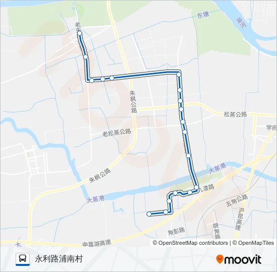 公交练塘2路的线路图