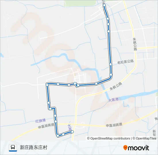 公交练塘3路的线路图