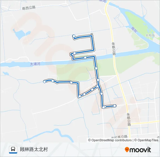 练塘4路 Bus Line Map