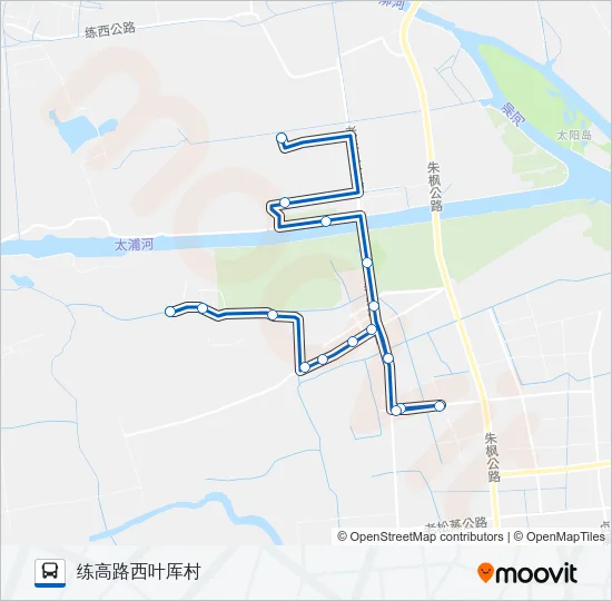 公交练塘4路的线路图