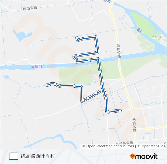 公交练塘4路的线路图