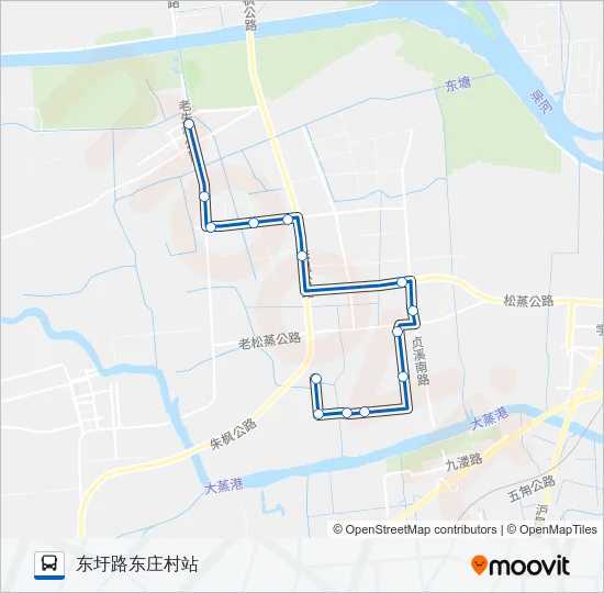 练塘5路 Bus Line Map