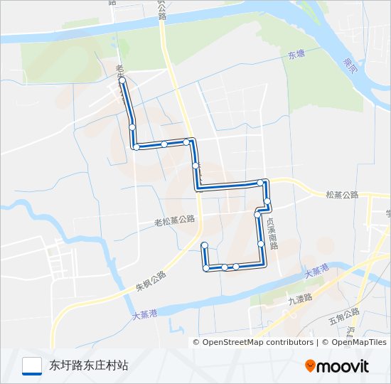 练塘5路 bus Line Map
