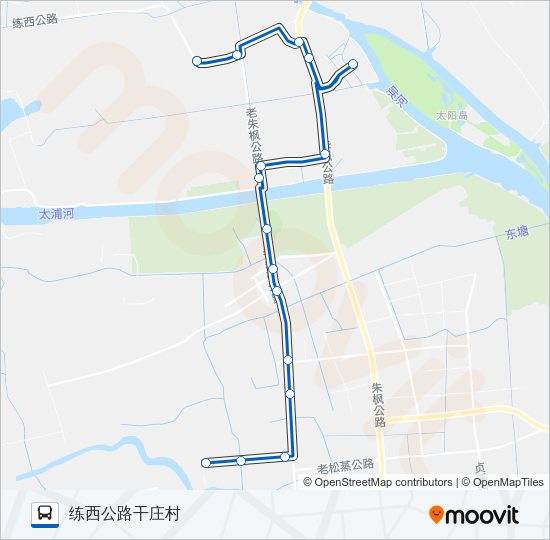 公交练塘6路的线路图