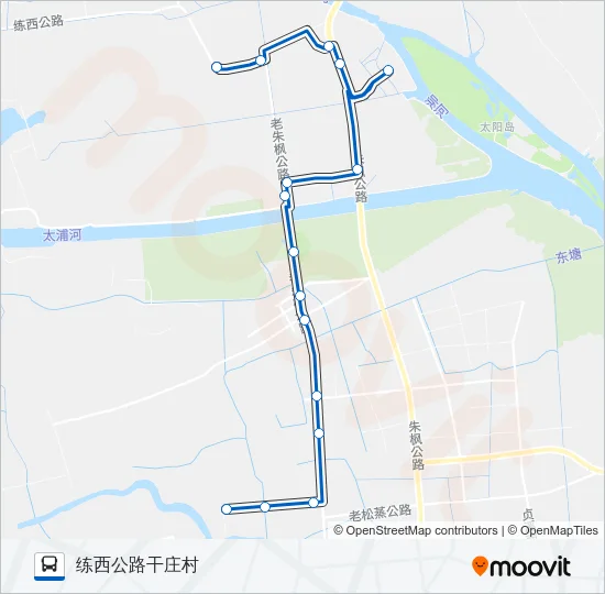 练塘6路 Bus Line Map