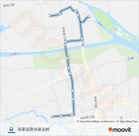 练塘6路 Bus Line Map