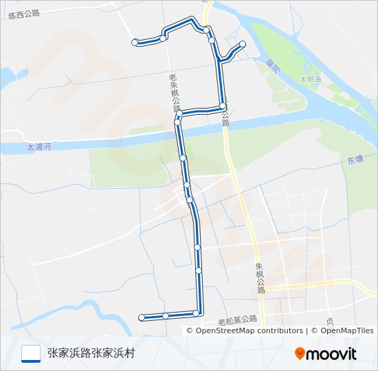 练塘6路 bus Line Map