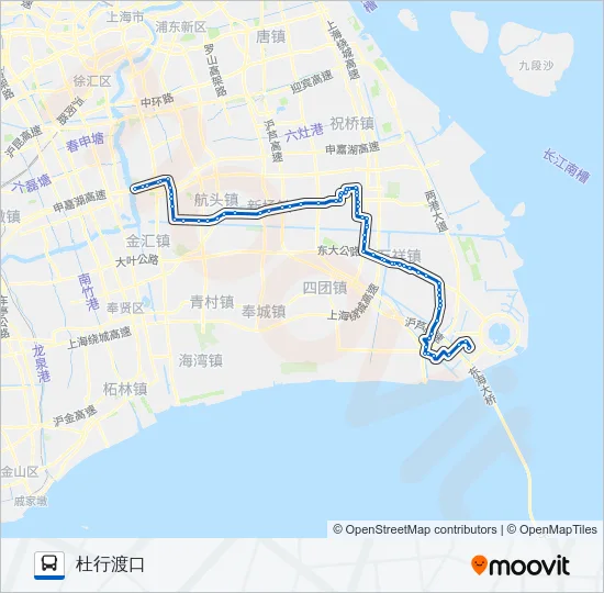 芦杜专线 Bus Line Map
