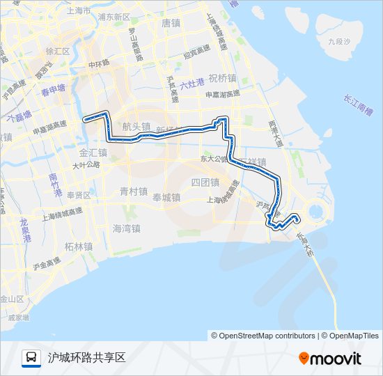 公交芦杜专路的线路图