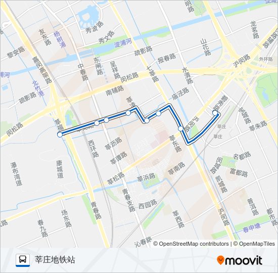 莘庄2路 Bus Line Map