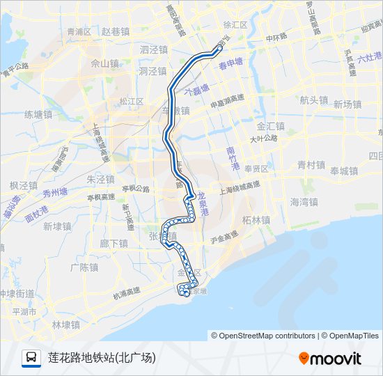 公交莲卫专路的线路图
