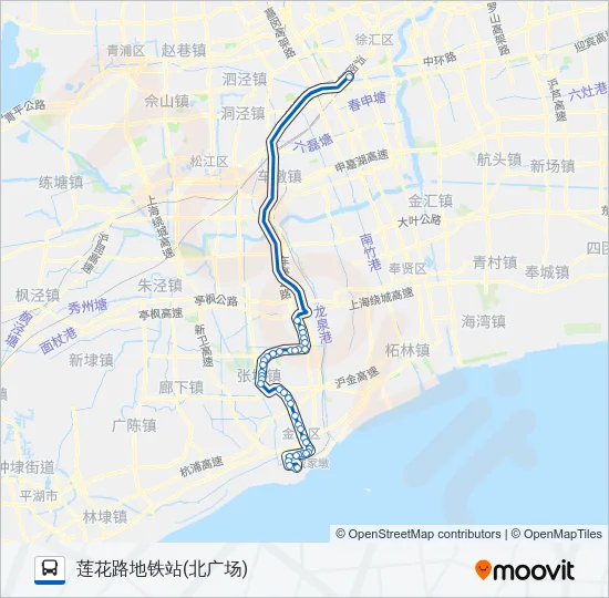 莲卫专线 Bus Line Map