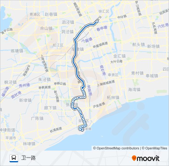 公交莲卫专路的线路图