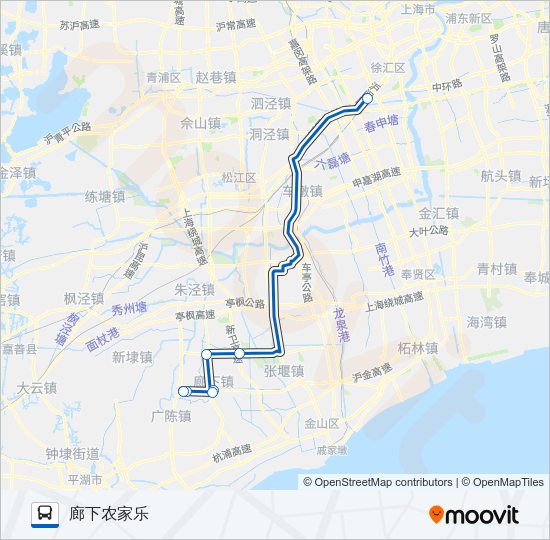 莲廊专线 Bus Line Map