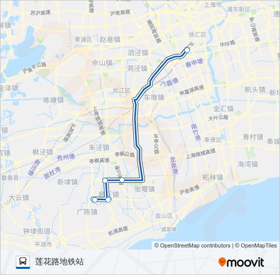 公交莲廊专路的线路图