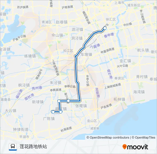 莲廊专线 Bus Line Map
