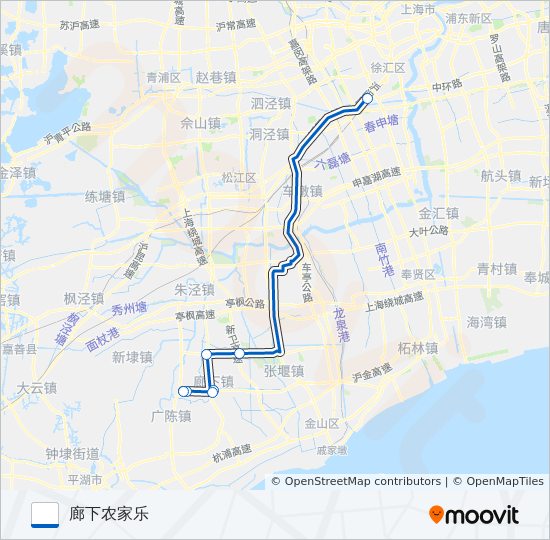 莲廊专线 bus Line Map