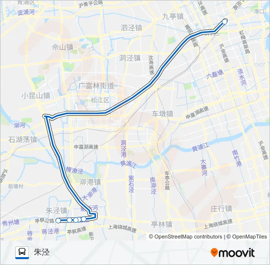 公交莲朱专路的线路图