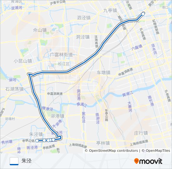 莲朱专线 bus Line Map