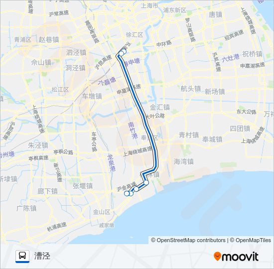 莲漕专线 bus Line Map