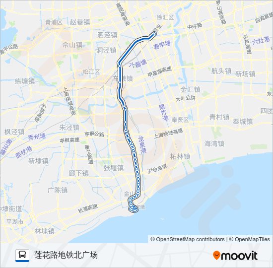 莲石专线 Bus Line Map
