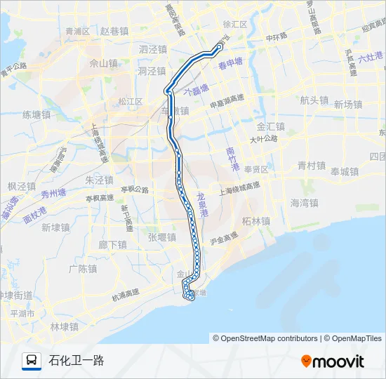 莲石专线 Bus Line Map