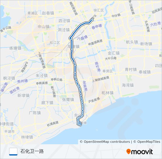 莲石专线 bus Line Map