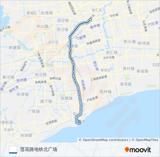 莲石专线 bus Line Map