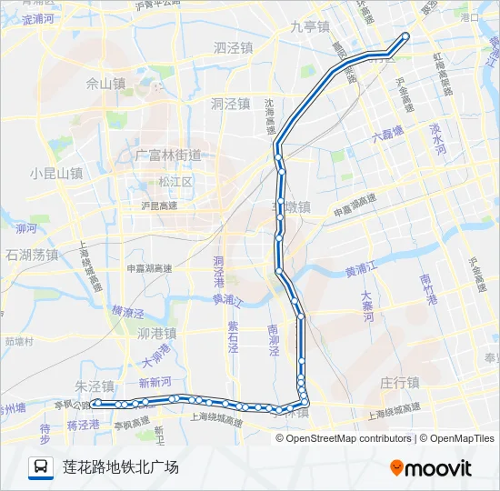 莲金专线 Bus Line Map