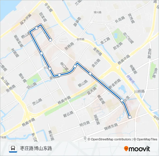 公交金桥3路的线路图