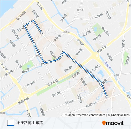 金桥3路 bus Line Map
