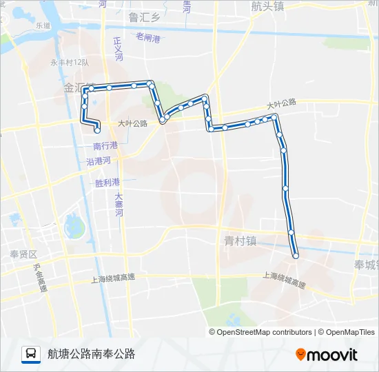 金汇1线 Bus Line Map