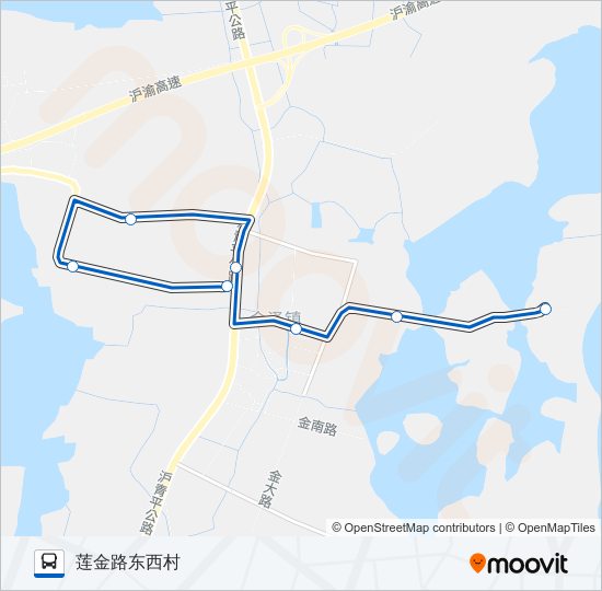 金泽3路 bus Line Map