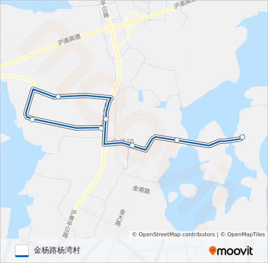 金泽3路 bus Line Map
