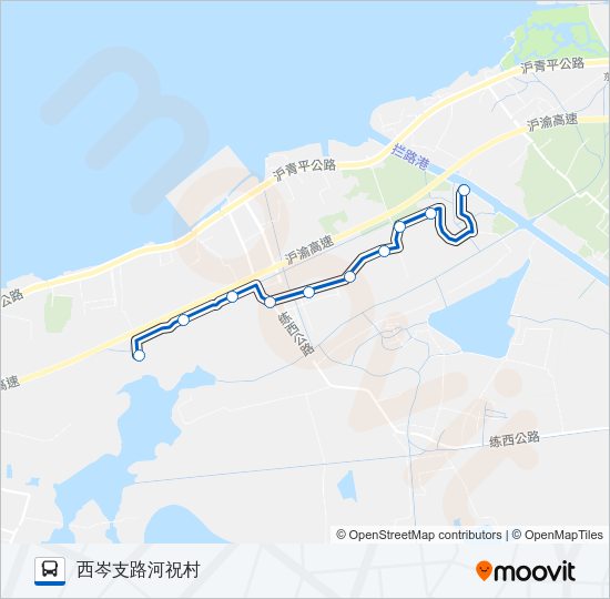 公交金泽4路的线路图