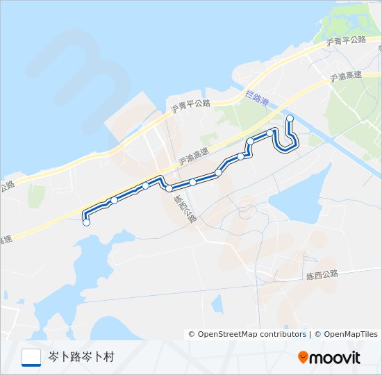 公交金泽4路的线路图