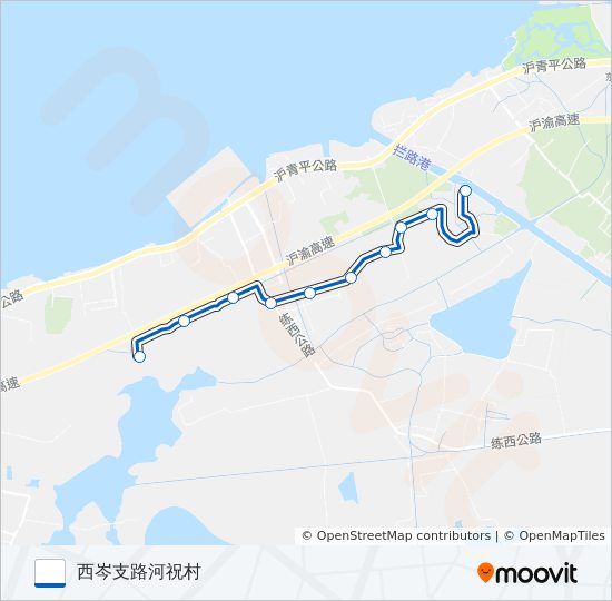 公交金泽4路的线路图