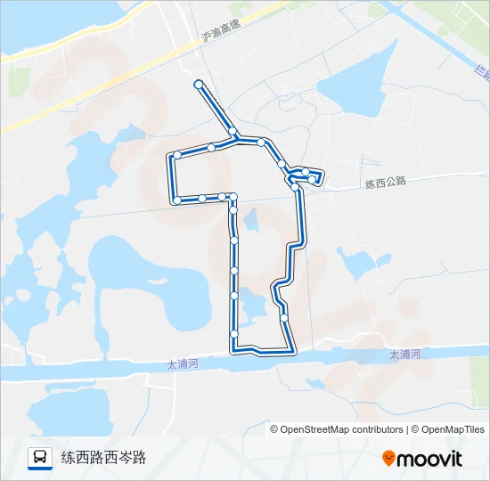 金泽5路 Bus Line Map