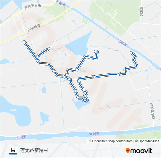 金泽6路 Bus Line Map
