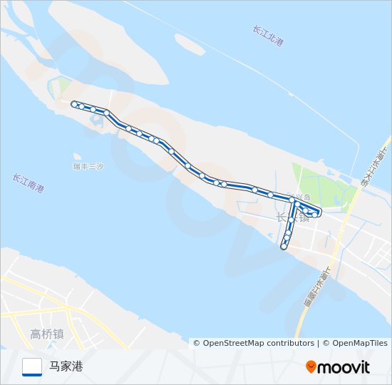 长兴3路 bus Line Map
