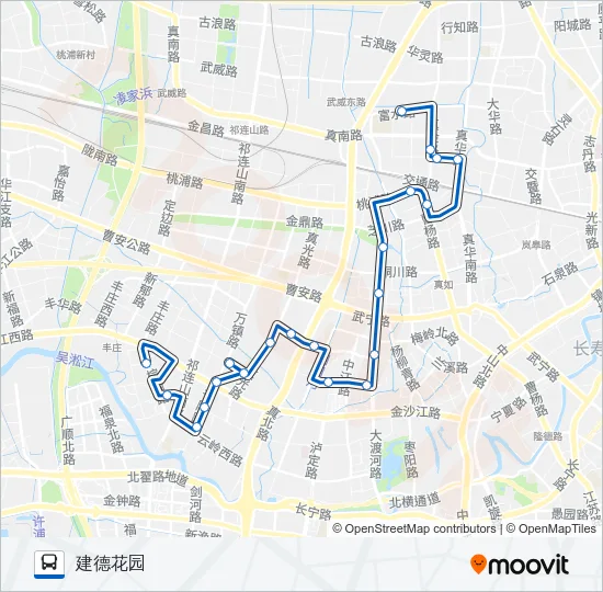 长征1路 Bus Line Map