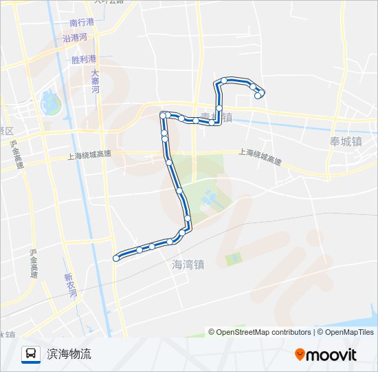 公交青村1路的线路图
