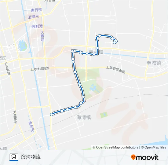 公交青村1路的线路图