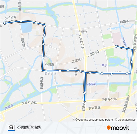 青浦3路 bus Line Map