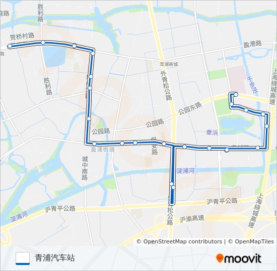 青浦3路 bus Line Map