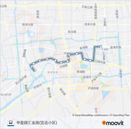 青浦5路 bus Line Map